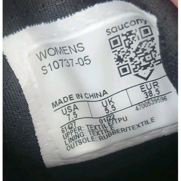 SAUCONY PEREGRINE 12 TRAIL RUNNING SNEAKERS WOMENS SIZE 7.5 BLACK SHOES ATHLETIC - Picture 12 of 12